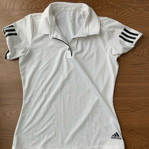 Adidas Climalite White polo / golf t-shirt in Small